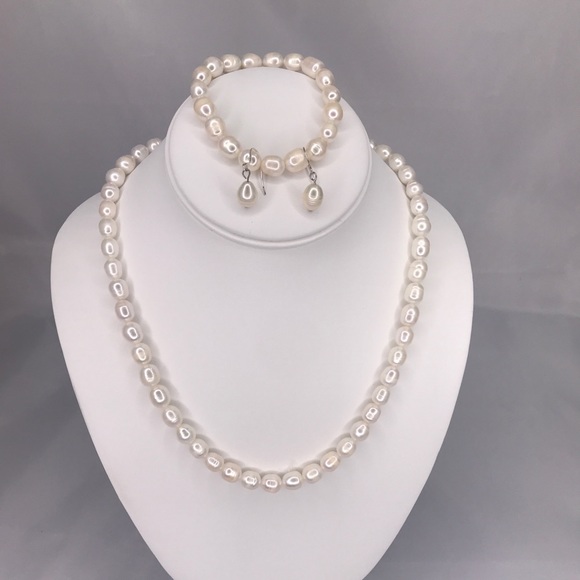 Freshwater Pearl Necklace Set - Picture 1 of 3
